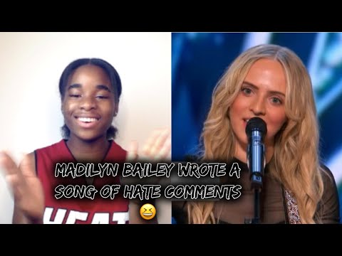 Madilyn Bailey Wrote A Song Of Hate Comments And Sang It On America's Got Talent 🤭 REACTION!!