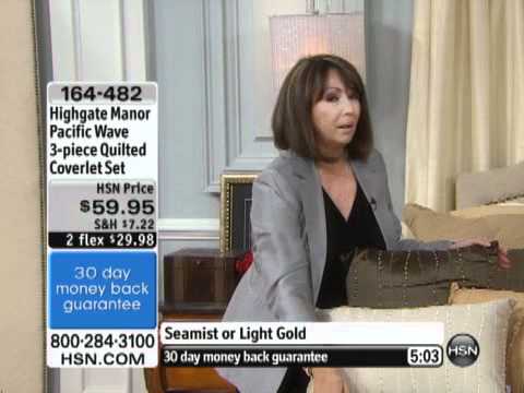 Highgate Manor Pacific Wave 3-piece Quilted Coverlet Set