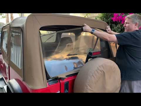 How to remove windows from a BesTop Jeep Soft Top