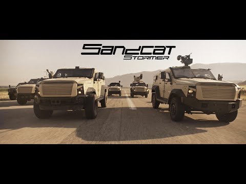 Plasan: SandCat Stormer logo