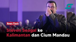 Steven Seagal Disebut ke Kalimantan dan Cium Mandau | Opsi.id
