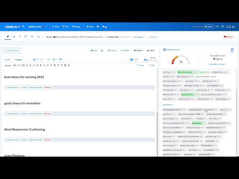 NEURON Tutorial | Sidebar Terms Recommendations in Headers and paragraphs