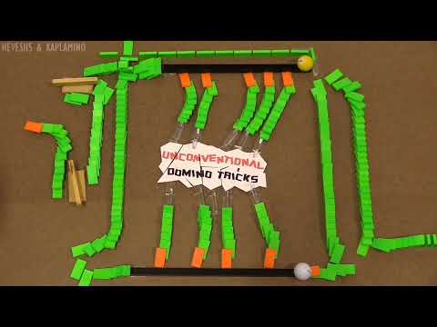 UNCONVENTIONAL Domino Tricks! - Hevesh5 & Kaplamino In REVERSE!