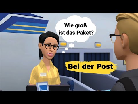 At Post | Learn German with dialogues