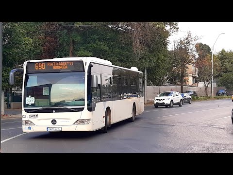 Mercedes Benz Citaro Euro 4 #4639 în zona "Piața Danny Huwe" pe linia 690 ( Iulie 2022 )