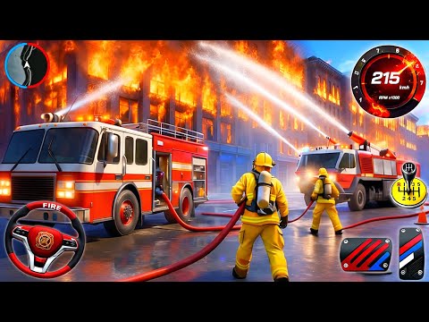 Fire Truck Rescue Simulator 3D - US Emergency 911 Ambulance Driving - Android Gameplay 