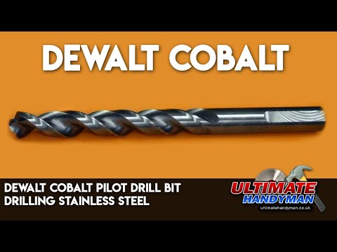 Dewalt Cobalt pilot drill bit | drilling stainless steel
