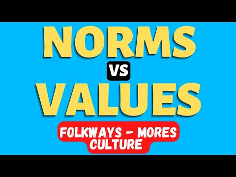 Norms vs Values Difference | Folkways vs Mores | What is Culture | Norms vs Values Example