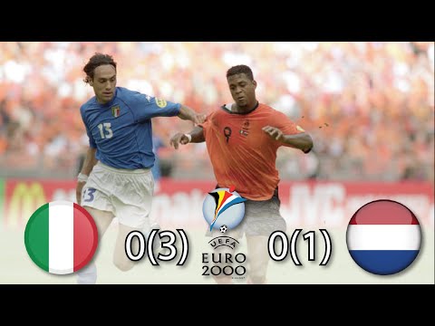 Arte de la defensa Euro 2000 Italy vs Netherlands todos los goles y resume #ItalyvsNetherlands2000