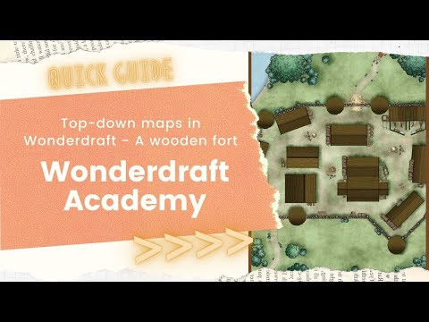 Wonderdraft Academy - How to make a top-down map in Wonderdraft: Part 1 - A wooden fort