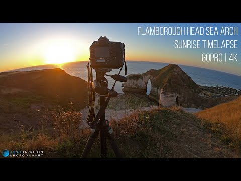 Flamborough Head Sea Arch | Sunrise Timelapse | GoPro 4K