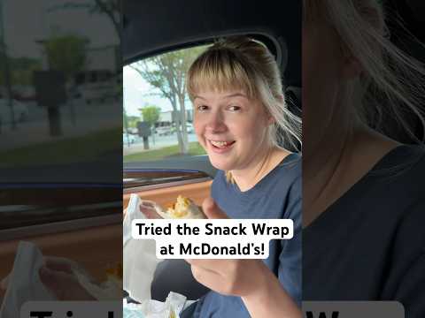 Tried the Snack Wrap at McDonald’s. Did I do it right? 😅 #autism #autistic #autismawareness
