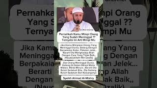 Download lagu Mimpi Orang Yang Sudah Meninggal #syekhahmadalmisry #artimimpi #kehidupan #fyp #masukberanda mp3