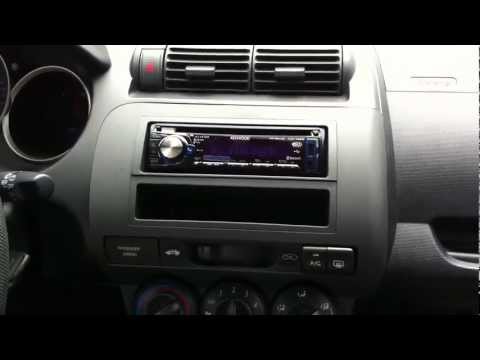 2008 Honda Fit Kenwood Radio Replacement Metra Dash kit KDX-X695 usb ipod bluetooth