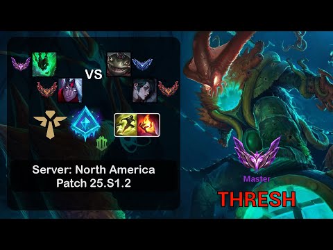 Thresh Support + Varus vs Tahm Kench + Hwei - NA Master - Patch 25.S1.2
