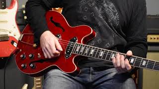 Video thumbnail for Watchtower Guitars presents Oz Noy - 2015 Gibson Memphis ES-390 Sixties Cherry Two Rock TS-1 & Klon by Watchtower Guitars