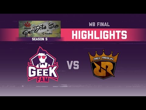 Geek Fam vs Rex Regum Qeon PDCup Season 05 WB Final Highlights