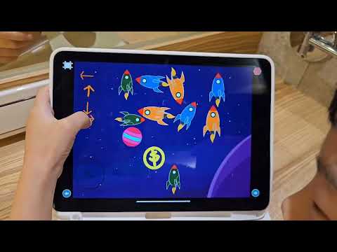 億載國小 ScratchJr 月球火箭小遊戲 孫O宇-ScratchJr程式競賽-113學年第一學期