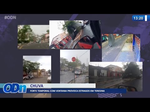 Forte temporal com ventania provoca estragos em Teresina 16 09 2021