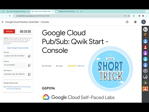 [2024] Google Cloud Pub/Sub: Qwik Start - Console || #qwiklabs || #GSP096 ||  [With Explanation🗣️]