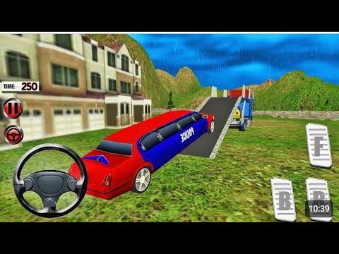 US Police Limo Car Transporter - Offroad Multi Trailer Truck Driving - Android Gameplay