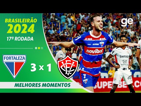 Gols e lances de Fortaleza x Vitória
