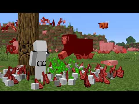 Minecraft, But Every Swing Hits Everything