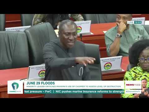 Afenyo-Markin Criticises President Mahama’s Helicopter Flood Assessment, Demands Community Visits