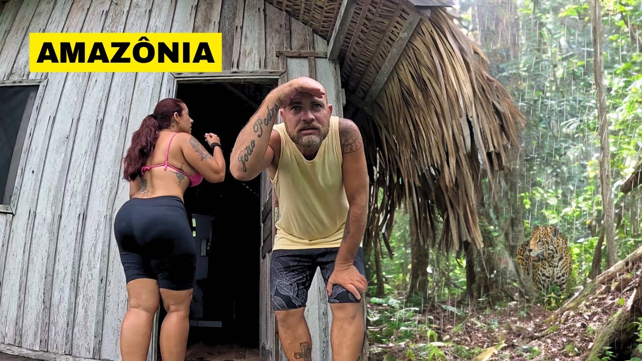 we stayed inside the Amazon rainforest with heavy rain