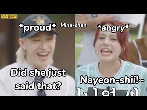nayeon being *so done* after getting roasted by jype members (ft. niziu, straykids, day6)