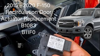 2020 Ford F150 Air Inlet Recirculation Door Actuator Replacement. No dash removal! B1083 B11F0