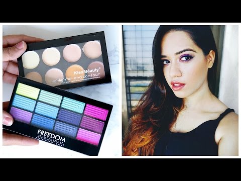Freedom Eye Shadow Palette & Kiss Beauty Contour Palette Review Video