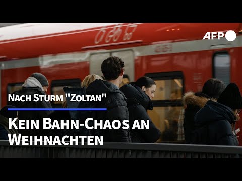 Kein Bahn-Chaos an Weihnachten nach Sturmtief "Zoltan" | AFP