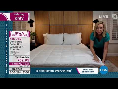 Concierge Collection Luxurious 4" Fiber Bed