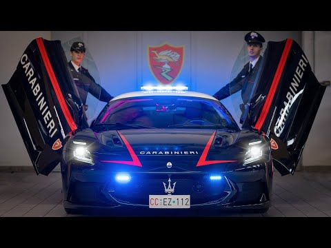 Maserati MCPURA and Alfa Romeo Giulia Quadrifoglio Join Carabinieri for Lifesaving Organ Transport