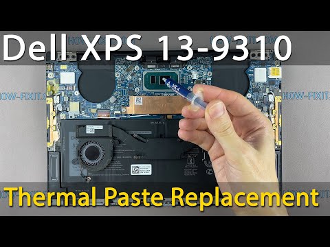 Dell XPS 13-9310 Demontage, Reinigung des Lüfters und Austausch der Wärmeleitpaste