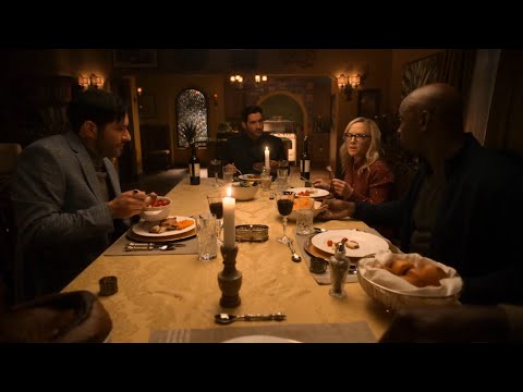 Lucifer 5x09 Family Dinner scene  "I was the King of Hell but i was still in Hell"