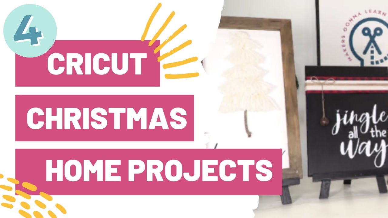 4 Cricut Christmas Home Decor Projects You NEED To Make Today!