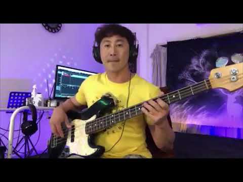 แจม Bb Blues " Blues for Charlie - Bob Reynolds Guitar Band " - bass cover by Zentimental Reason