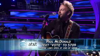 Paul McDonald - Tracks of My Tears - American Idol Top 11 - 03/23/11