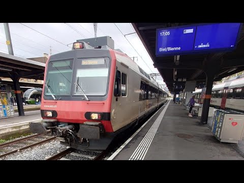 4K [Cab-ride] Neuchâtel - Yverdon-les-Bains, en cabine d'une RBDe 560 Domino