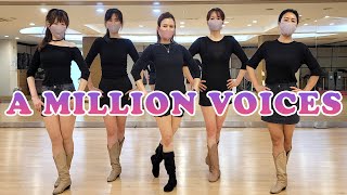 A MILLION VOICES - LINE DANCE (Jo Kinser, Ivonne Verhagen, Rhoda Lai &amp; Heather Barton)