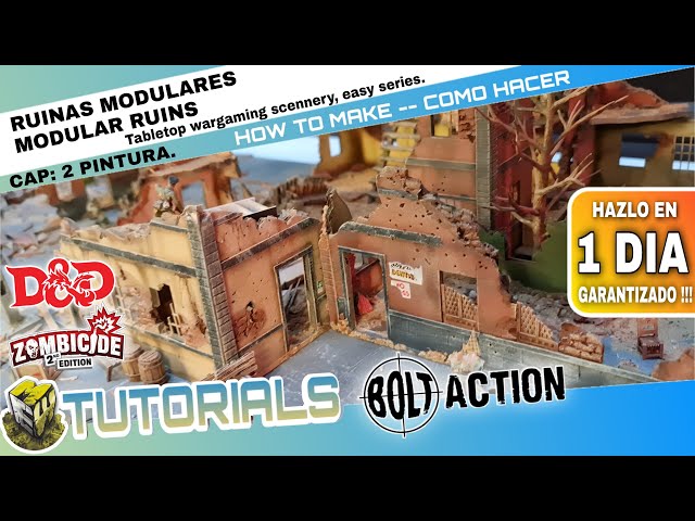 Vídeo relacionado con Casa en Ruinas - Escenografía para Wargames y Miniaturas Fantasy - 28mm/32mm - Impreso en 3D - Briarwood House 5 Ruins