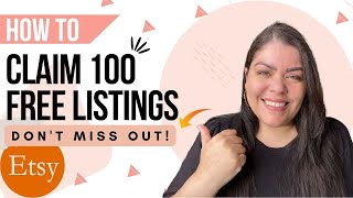 100 Etsy Free Listings | How to get FREE listings on Etsy Step-by-Step | Nancy Badillo