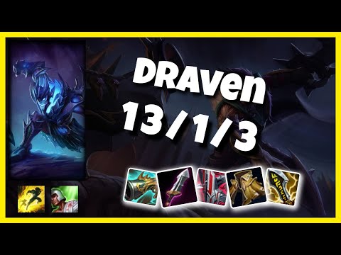 Draven vs Heimerdinger OCE Challenger BOT (13/1/3) - v11.3