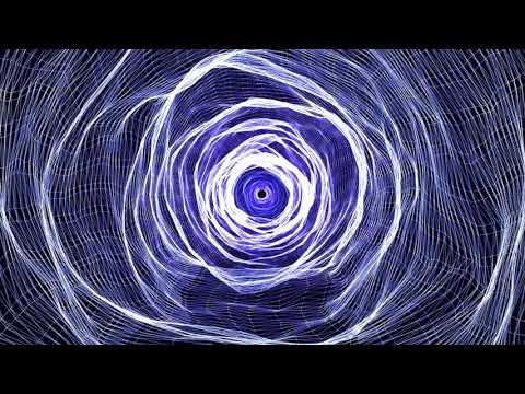 Blue Tunnel Abstract Background Video Loop - Geometric Pattern - Motion Grafics Metallic Texture 4k