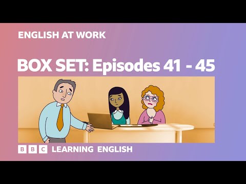 BOX SET: English at Work - episodes 41-45. Learn useful business English vocabulary and phrases!