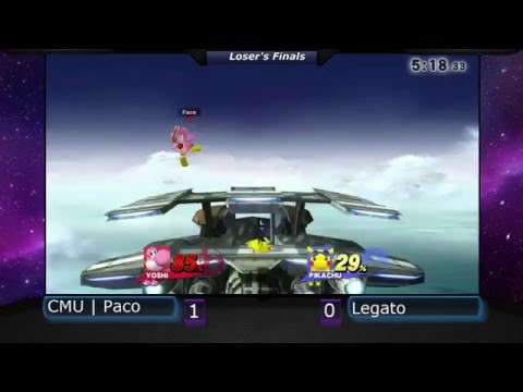 CMU Smash 4 Weekly #3 - Legato (Pikachu) vs. CMU | Paco (Yoshi) - Loser's Finals
