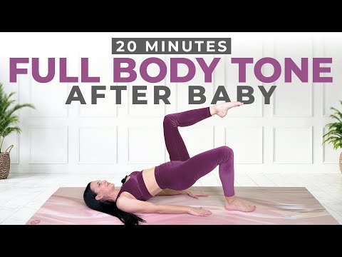 Full Body Postpartum Workout - 20 Min Tone After Baby