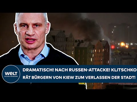 PUTINS KRIEG: Dramatisch! Bürgermeister Klitschko rät Bürgern von Kiew zum Verlassen der Stadt